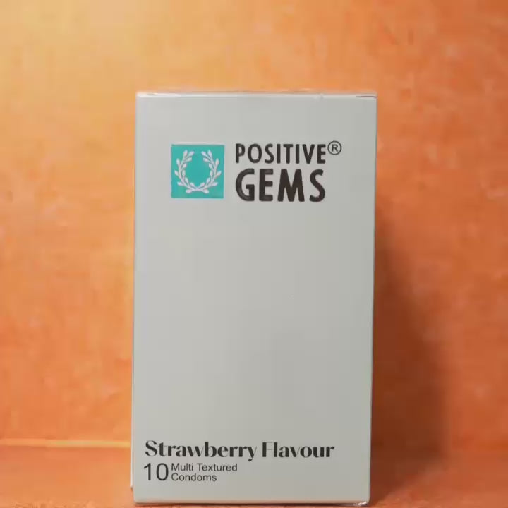 PositiveGems Strawberry Clear Condoms®